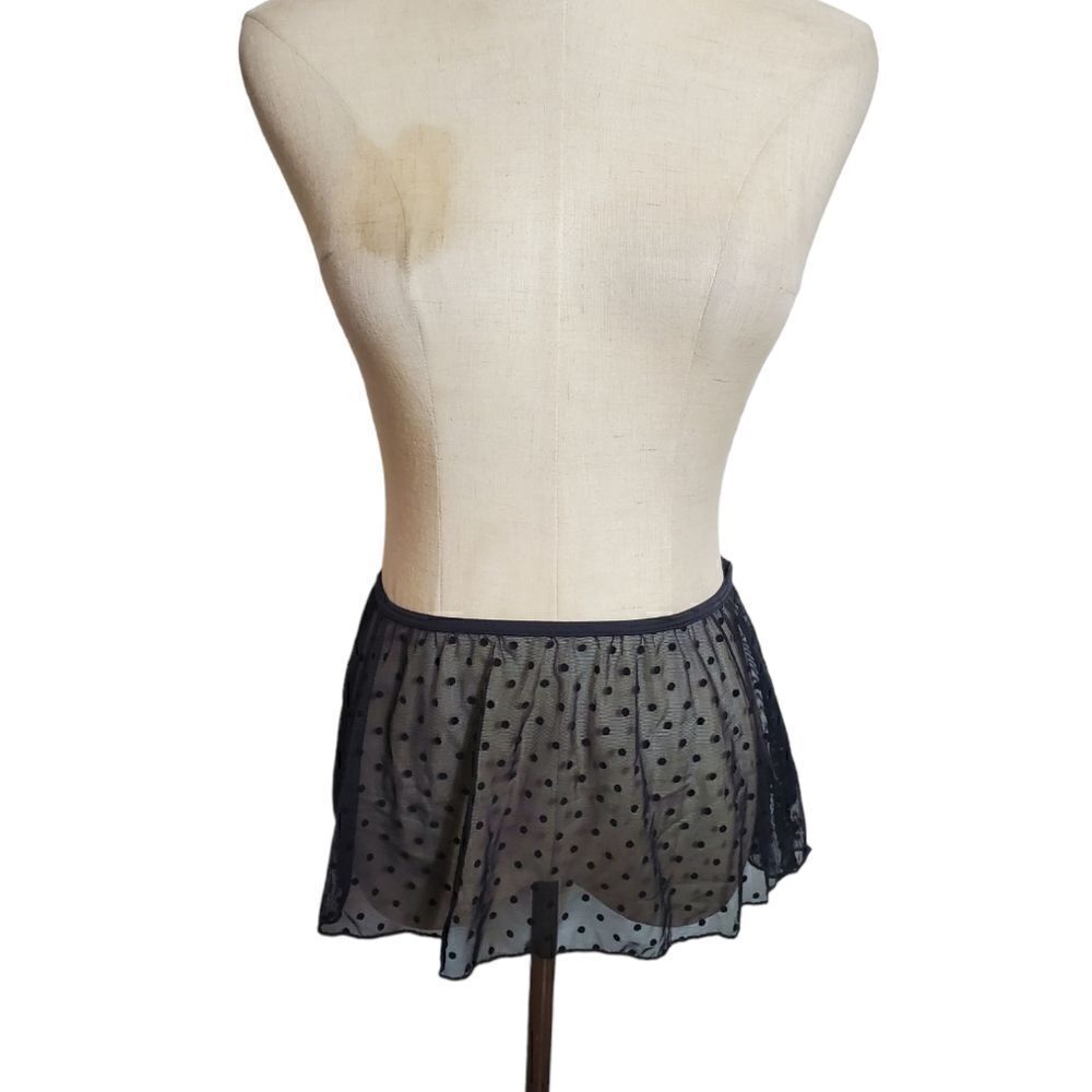 Tiler Peck Premiere Designs Black Sheer Mini Skirt NWT